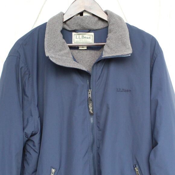 L.L. Bean Fleece Lined Full Zip Thinsulate Jacket L - Picture 2 of 9